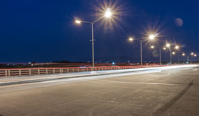 Solar Street Lights on Highway